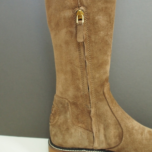 Tory Burch Suede Lug Sole Boots Size 9.5 - Picture 7 of 10